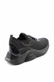 Bambi Siyah Streç  Kadın Sneaker K01212101317