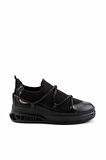 Siyah Streç  Kadın Sneaker K01212040517