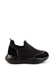 Siyah Streç  Kadın Sneaker K01212041517
