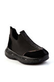 Siyah Streç  Kadın Sneaker K01212041517