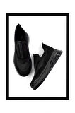 Siyah Streç  Kadın Sneaker K01212042717