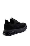 Siyah Streç  Kadın Sneaker K01212042717