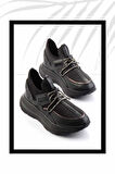Siyah Platin  Kadın Sneaker K01212333317