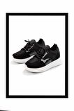 Siyah Süet  Kadın Sneaker K01228050002