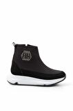 Siyah Süet  Kadın Bot & Bootie K01228070002