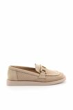 Bej Süet  Kadın Loafer Ayakkabı K01225604002
