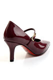 Bordo  Kadın Klasik Topuklu Ayakkabı K01231405298