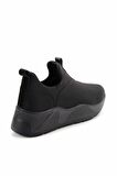 Bambi Siyah Streç  Kadın Sneaker K01234061617
