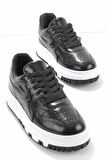 Bambi Siyah Kirisik Rugan  Kadın Sneaker K01235002008