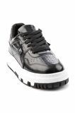 Bambi Siyah Kirisik Rugan  Kadın Sneaker K01235002008