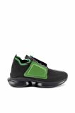 Bambi Siyah Yesil Triko  Kadın Sneaker K01238012682