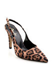 Leopar  Kadın Klasik Topuklu Ayakkabı K01231437804