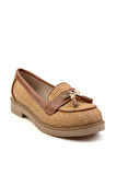 Taba  Kadın Loafer Ayakkabı K01257060828