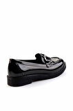 Siyah Rugan  Kadın Loafer Ayakkabı K01257067508