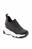 Bambi Siyah Streç  Kadın Sneaker K01313001617
