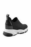 Bambi Siyah Streç  Kadın Sneaker K01313001617