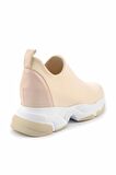 Bambi Bej Streç  Kadın Sneaker K01313001617