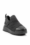 Siyah Siyah Streç  Kadın Sneaker K01311000109