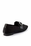 Siyah Triko  Kadın Loafer Ayakkabı K01320302382