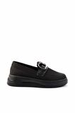Siyah Triko  Kadın Loafer Ayakkabı K01320302482