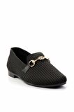 Siyah Triko  Kadın Loafer Ayakkabı K01320302682