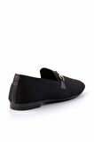 Siyah Triko  Kadın Loafer Ayakkabı K01320302682