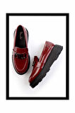 Bordo Rugan  Kadın Loafer Ayakkabı K01327251808