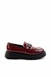 Bordo Rugan  Kadın Loafer Ayakkabı K01327251808