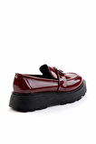 Bordo Rugan  Kadın Loafer Ayakkabı K01327251808
