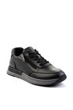 Siyah Hakiki Deri Kadın Sneaker K01331802203