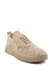 Bej Hakiki Deri Kadın Sneaker K01331175016