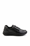 Siyah Hakiki Deri Kadın Sneaker K01331801103