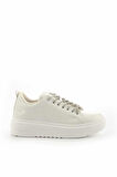 Beyaz Kırışık Rugan  Kadın Sneaker K01345016008