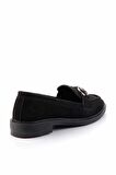Siyah Süet  Kadın Loafer Ayakkabı K01362245702
