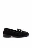 Siyah Süet  Kadın Loafer Ayakkabı K01362245702