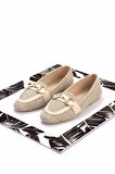 Bej Hasır  Kadın Loafer Ayakkabı K01362245528