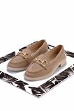Bej Süet  Kadın Loafer Ayakkabı K01362245702
