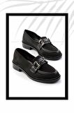Siyah Triko  Kadın Loafer Ayakkabı K01362245682