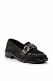 Siyah Triko  Kadın Loafer Ayakkabı K01362245682