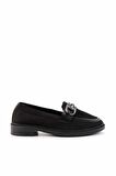 Siyah Triko  Kadın Loafer Ayakkabı K01362245882