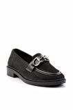 Siyah Triko  Kadın Loafer Ayakkabı K01362245882