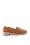 Taba Süet  Kadın Loafer Ayakkabı K01362245702