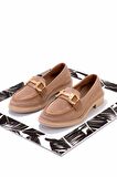 Nude Triko  Kadın Loafer Ayakkabı K01362245682
