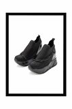 Siyah Streç  Kadın Sneaker K01413055417