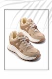 Bej File  Kadın Sneaker K01412600022