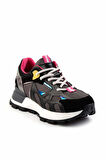 Siyah Süet   Kadın Sneaker K01429160202