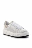 Beyaz Hakiki Deri Kadın Sneaker K01459702103