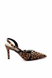 Leopar Kumaş  Kadın Klasik Topuklu Ayakkabı K01455018404