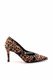 Leopar Kumaş  Kadın Klasik Topuklu Ayakkabı K01455020004