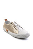 Altın Hakiki Deri Kadın Sneaker K01465065403